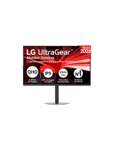 MONITOR LG, 32", 32G600A-B, 81,3 CM, 2560 X 1440 PIXELES, QUAD HD, LCD, 1 MS, NEGRO