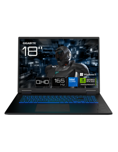 GIGABYTE PORTATIL GAMING A18 PRO DXJG3ESBC4SH,INTEL RPL-R CORE 7 240H,32GB DDR5,SSD 1TB,18" QHD+ 165HZ,RTX5070TI/12GB,W11 HOME