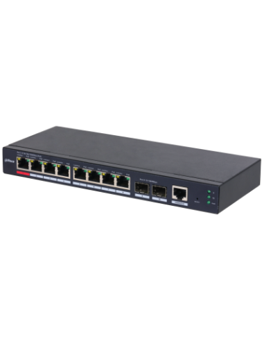 (DH-S4210-8GT-110) DAHUA SWITCH INDUSTRIAL L2 GESTIONABLE POE WATCHDOG 8 PUERTOS