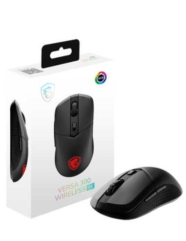 RATON MSI VERSA 300 WIRELESS 8K (NEGRO)