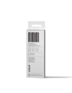 CRICUT ROTULADORES METALIZADOS PERMANENTES DE 1,0 MM, DORADO/PLATA/COBRE (3 UDS.) + ADAPTADOR