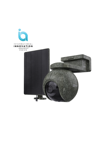 EZVIZ WIFI& 4G EB8 RARNGER CÁMARA A BATERÍA CAMUFLAJE ROTATIVA 4K PANEL SOLAR KIT