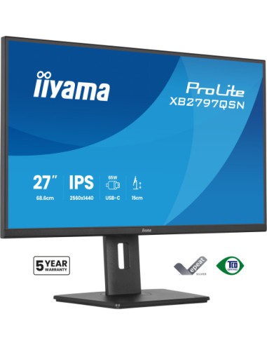 MONITOR IIYAMA, 27", IPS, 4-SIDE SLIM BEZEL 2560X1440 75HZ