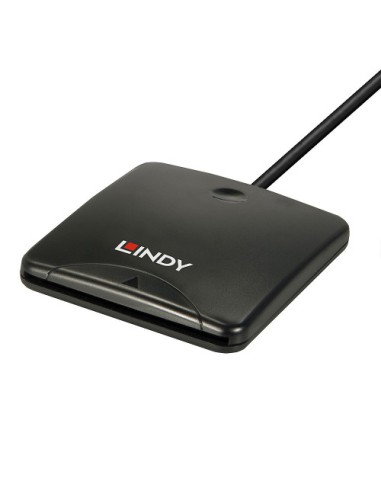 Lindy 43407 lector de tarjeta magnética USB Negro