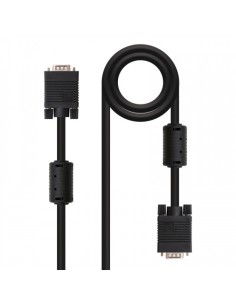 Nanocable CABLE SVGA CON FERRITA, HDB15/M-HDB15/M, 15 M
