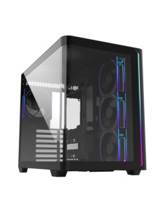 FSP CAJA M580-BP (ATX MID TOWER, USB3.0 X 2, TYPE C, 120MM PWM ARGB REVERSE FANS× 4, DIGITAL FAN SPEED