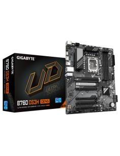 GIGABYTE B760 DS3H GEN5 Placa Base – Compatible con procesadores Intel Core 14ª generación, VRM digital de 8+2+1 fases, hasta 56