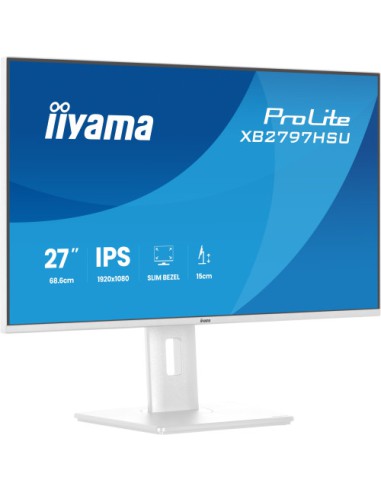 MONITOR IIYAMA PANTALLA PARA PC 68,6 CM (27") 1920 X 1080 PIXELES FULL HD LED PANEL IPS AJUSTABLE-WHITE VERSION