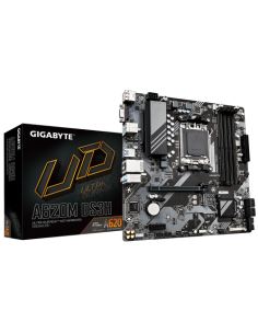 PLACA GIGABYTE A620M DS3H,AMD,AM5,A620,4DDR5,256GB,VGA+DP+HDMI,GBLAN,4SATA6+1XM.2,3USB3.2+1USB TYPE-C,MATX