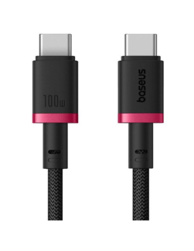 BASEUS DURA SERIES FAST CHARGING CABLE TYPE-C TO TYPE-C 100W 1M RED+BLACK