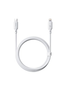 OS-BASEUS SILKY SERIES FAST CHARGING CABLE TYPE-C TO IP 20W 1M MOON WHITE