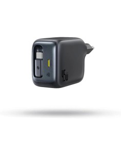 OS-BASEUS ENERCORE CJ11 FAST CHARGER WITH RETRACTABLE CABLE 2C 45W EU COSMIC BLACK