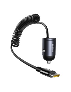 BASEUS TINY STAR MINI CAR CHARGER (C+C CABLE INCLUDED)  30W COSMIC BLACK
