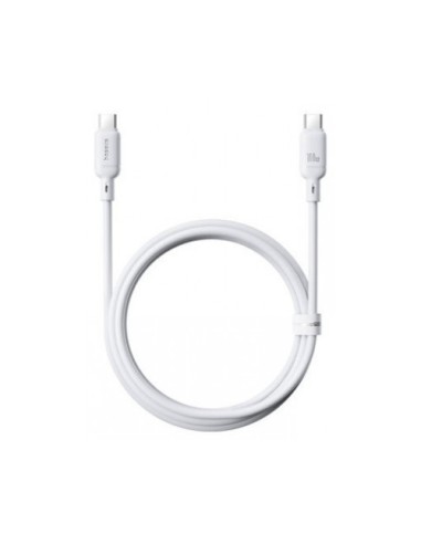 OS-BASEUS SILKY FAST CHARGING DATA CABLE USB-A TO USB-C 3A 1M MOON WHITE