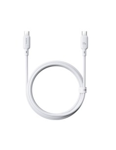 OS-BASEUS SILKY SERIES FAST CHARGING CABLE TYPE-C TO TYPE-C 100W 1M MOON WHITE