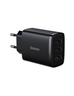 BASEUS COMPACT  CHARGER 3U 17W EU BLACK