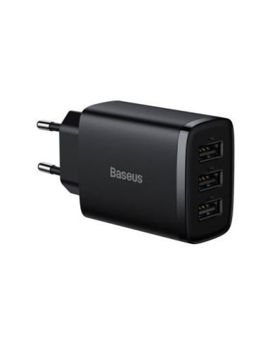 BASEUS COMPACT  CHARGER 3U 17W EU BLACK