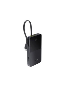 OS-BASEUS ENERFILL FC51 BIPOW2 PRO DIGITAL DISPLAY POWER BANK WITH BUILT-IN CABLE 10000MAH 22.5W COSMIC BLACK