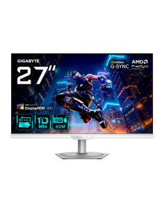 MONITOR GIGABYTE 27" M27UP ICE,SS IPS,3840X2160 (UHD),0.155PP,1000:1,1MS,160HZ,2HDMI+1DP+4USB3.2+USB-C,ALTAVOCES (BLANCO)