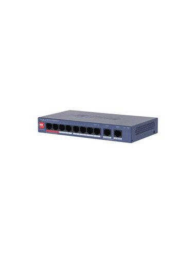 (DH-CS4010-8GT-110-V2) DAHUA SWITCH 10 PUERTOS CLOUD MANAGED GIGABIT, 8 PUERTOS POE, 110W, HI-POE, L2