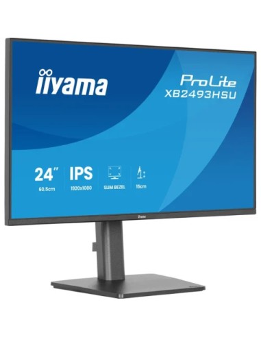 MONITOR IIYAMA PANTALLA PARA PC 60,5 CM (23,8") 1920 X 1080 PIXELES FULL HD LED PANEL IPS AJUSTABLE EN ALTURA HDMI DISPLAYPORT U