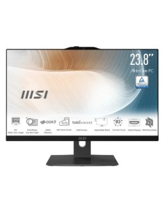 MSI AIO MODERN AM242P 1M-1499ES. 23.8" IPS LED FHD. UMA. SO-DIMM DDR5 16GB (8GB*2). 512GB. W11 HOME. NEGRO