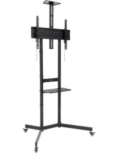 (P) TOOQ SOPORTE SUELO RUEDAS "NEFERTITI", 37-70", NEGRO