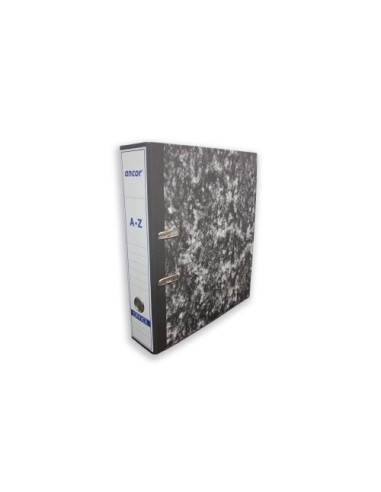 ARCHIVADOR JASPEADO A-Z FOLIO CON RADO NEGRO ANCOR 002089