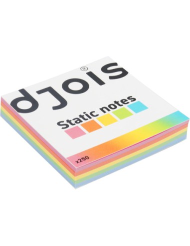 BLOC 250 NOTAS ELECTROSTÁTICAS (S) 75X75MM. 5 COLORES SURTIDOS TARIFOLD 200610