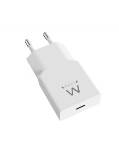 Ewent Cargador Rápido USB-C PD de 20W con Tecnología GaN y Diseño Ultrafino