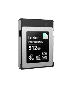 LEXAR 512GB PROFESSIONAL CFEXPRESS 4.0 TYPE-B CARD, UP TO 3700MB/S READ 3400MB/S WRITE. VPG 400