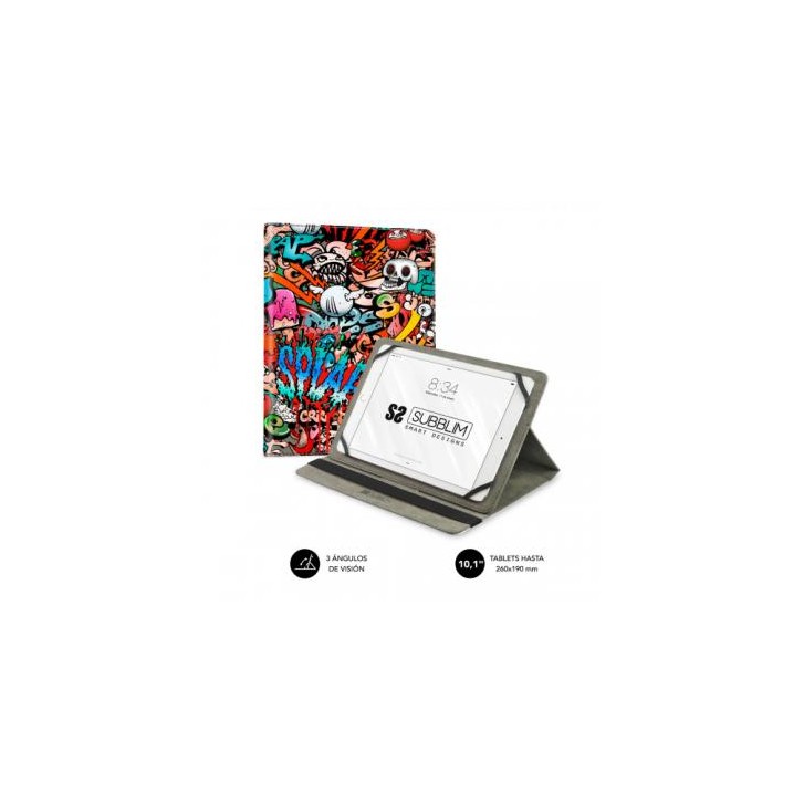 SUBBLIM Funda Tablet Universal TRENDY CASE GRAFFITI 10.1"