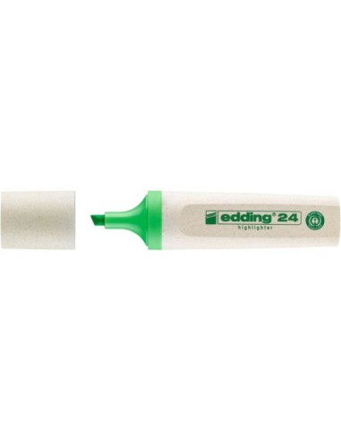 MARCADOR FLUORESCENTE ECOLINE 24 COLOR VERDE CLARO EDDING 24-011