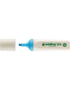 MARCADOR FLUORESCENTE ECOLINE 24 COLOR AZUL CLARO EDDING 24-010