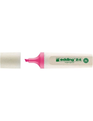 MARCADOR FLUORESCENTE ECOLINE 24 COLOR ROSA EDDING 24-009
