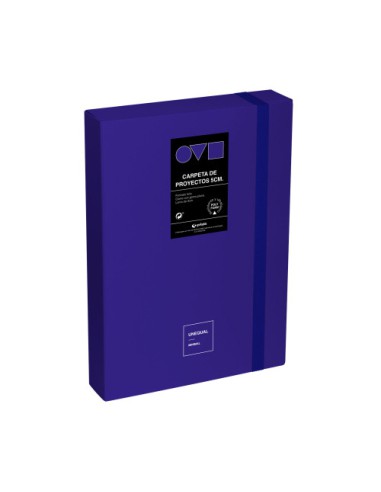 CAJA DE PROYECTOS 5CM EN POLYFOAM UNEQUAL MINIMAL AZUL GRAFOPLAS 91271230