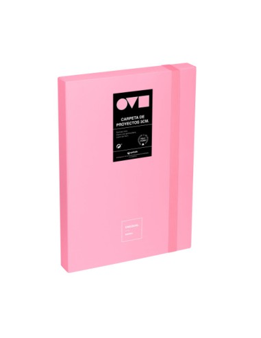 CAJA DE PROYECTOS 3CM EN POLYFOAM UNEQUAL MINIMAL ROSA GRAFOPLAS 91271053