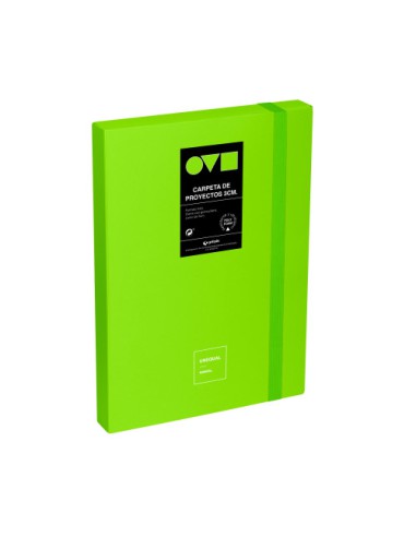CAJA DE PROYECTOS 3CM EN POLYFOAM UNEQUAL MINIMAL VERDE GRAFOPLAS 91271021