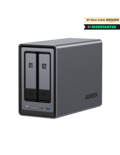 Ugreen NASync DXP2800 NAS System 2-Bay Compacto Intel® N N100 8 GB DDR5 0 TB UGOS Pro Negro