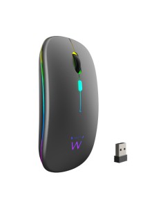 EWENT RATÓN INALÁMBRICO RECARGABLE DUAL CONEXIÓN BLUETOOTH/WIFI, RGB