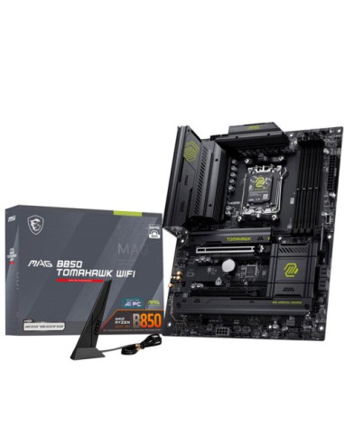 PLACA MSI MAG B850 TOMAHAWK WIFI,AMD,AM5,B850,4DDR5,256GB,1HDMI,4SATA3+2M.2,5GBLAN+WIFI7+BT5.4,4USB3.2+2 TYPE-C,ATX