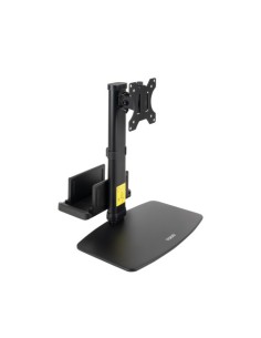 TOOQ SOPORTE MESA PANT.GIRA INCLI+MINI CPU,17-27",NEGRO