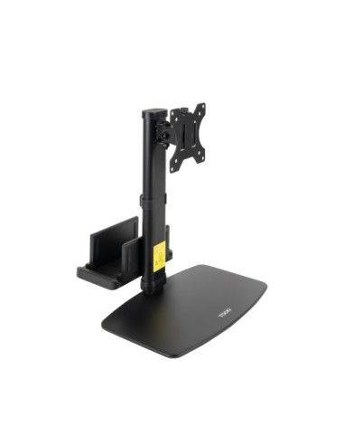 TOOQ SOPORTE MESA PANT.GIRA INCLI+MINI CPU,17-27",NEGRO