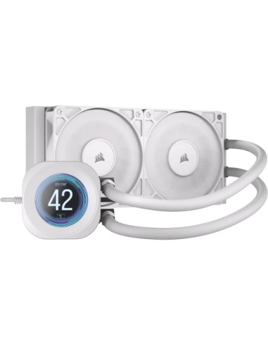 Corsair Nautilus 240 RS LCD Procesador Sistema de refrigeración líquida todo en uno 12 cm Blanco 1 pieza(s)