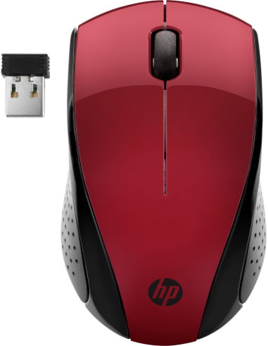 HP Ratón inalámbrico 220 (Rojo Ocaso)