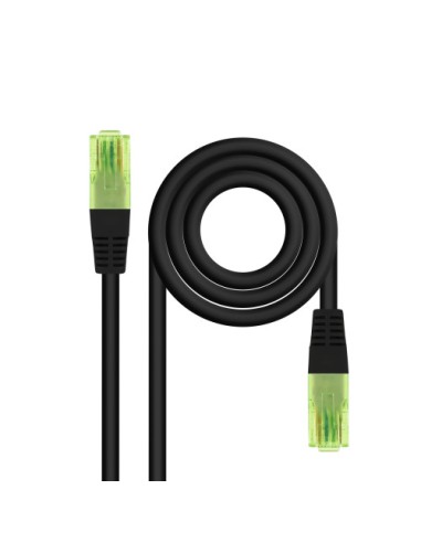 Nanocable Cable de Red Latiguillo RJ45 CAT.6 UTP AWG26 CCA, Negro, 3 m
