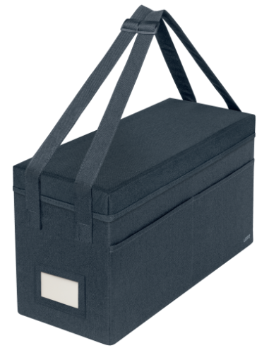 BOLSA DE TRABAJO PARA HOT DESKING DE TELA CON TAPA, COLOR GRIS LEITZ 67230089