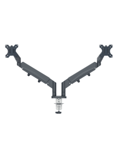 BRAZO PARA MONITOR DUAL ERGO SPACESAVING COLOR GRIS OSCURO LEITZ 65370089