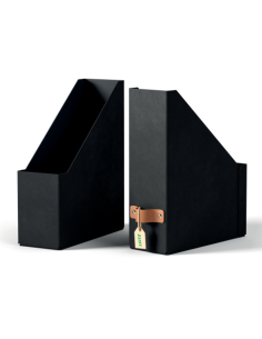 PACK 2 REVISTEROS DE CARTÓN COLOR NEGRO LEITZ 24710095