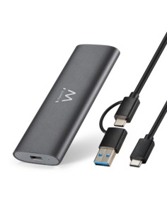 Ewent EW7060 caja para disco duro externo Caja externa para unidad de estado sólido (SSD) Gris Oscuro